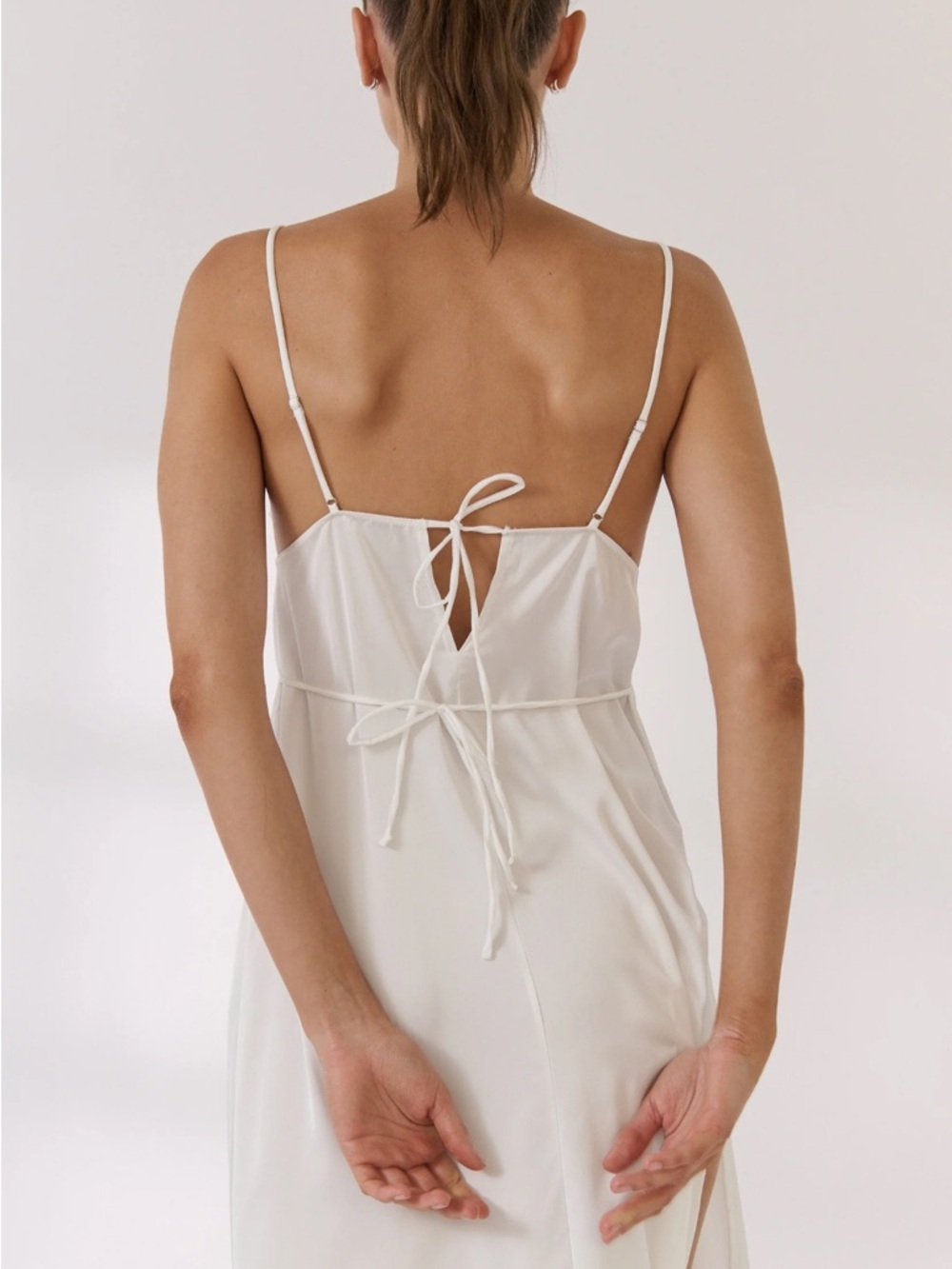 Kat the Label Dylan Maxi Slip Ivory (S-US 4) NWT - Picture 5 of 5
